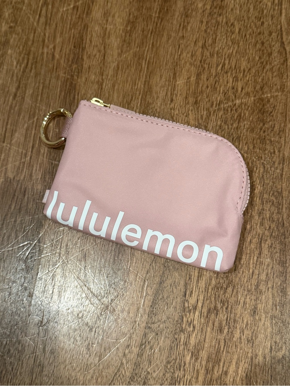 Lululemon Card Pouches Rose/Gold